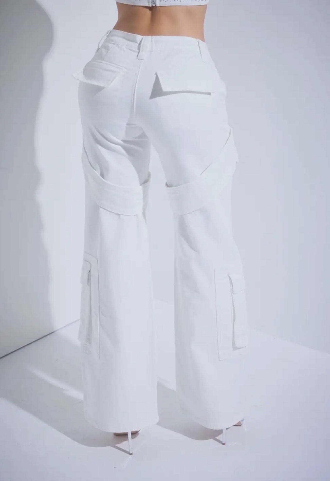 White Cargo Pants