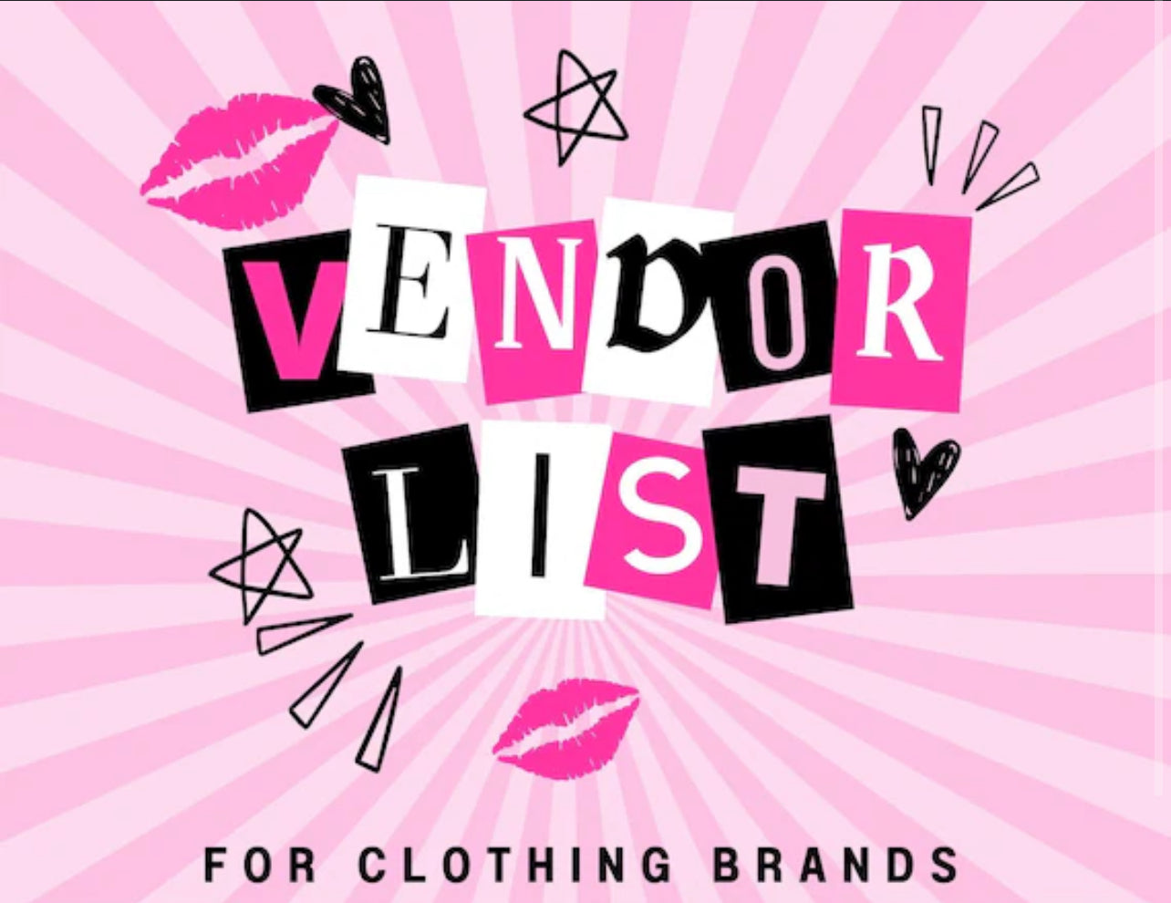 OFFICIAL VENDOR LIST