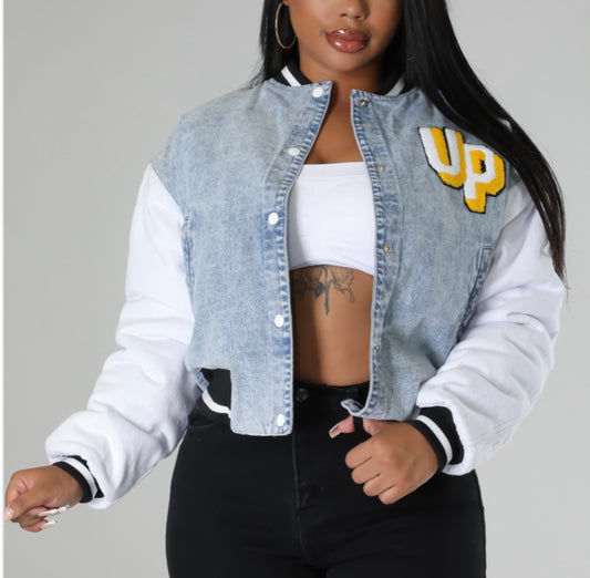 "College Football Vibes" Varsity Jacket